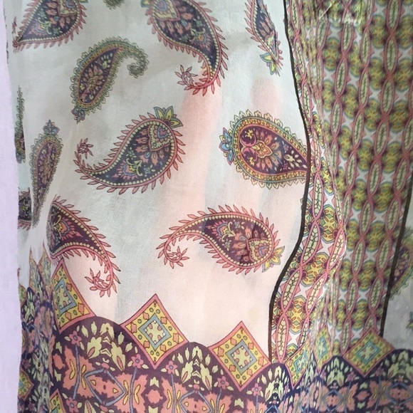 Gypsy 05 100% silk boho top - Picture 6 of 7